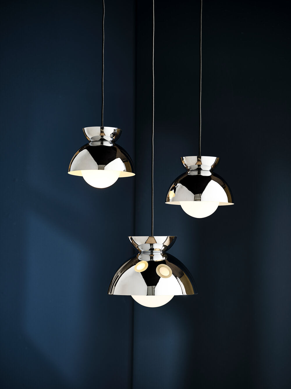 Butterfly pendel, Chrome - Ø29 cm.